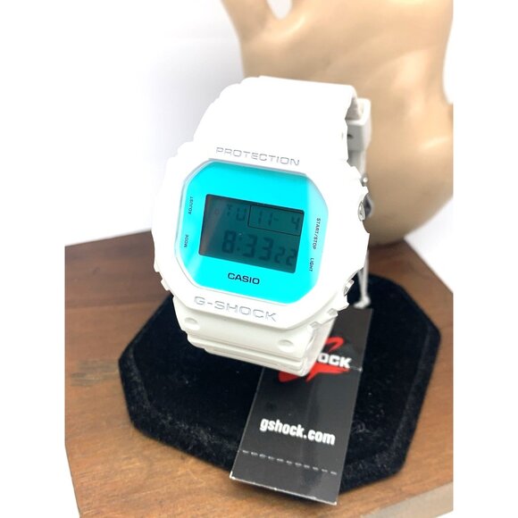 Casio G-Shock Men's Watch DW5600TL-7 Beach Time 43mm White Rubber Strap 3525 - Picture 13 of 14